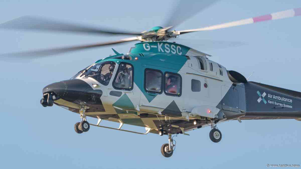 Kent driver airlifted to hospital in critical condition after A-road crash with JCB truck