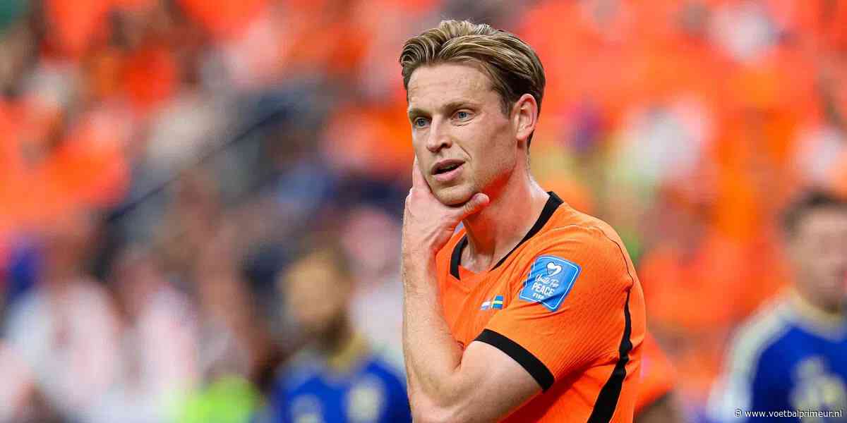 Balende Frenkie de Jong verkeerd geïnformeerd bij Oranje: 'Heel frustrerend'