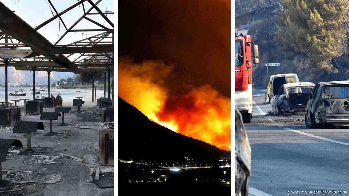 Feuerwalze in Kroatien außer Kontrolle: Dutzende Verletzte – Urlauber flüchten mit Autos und Schiffen