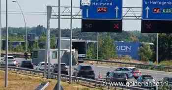 Vrachtwagen verliest bouwkeet op A2 bij Eindhoven, snelweg dicht richting Den Bosch
