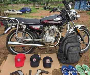 Police recover pistols, cult caps from abandoned motorcycle in Anambra