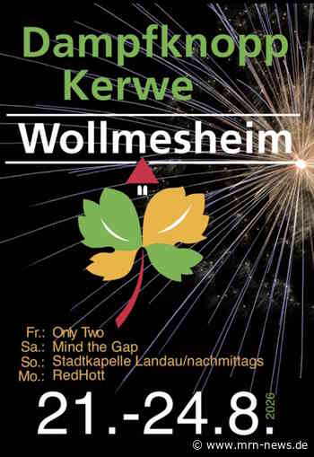 Landau – Dampfknoppkerwe in Wollmesheim – Landauer Stadtdorf feiert von Freitag, 21. August, bis Montag, 24. August