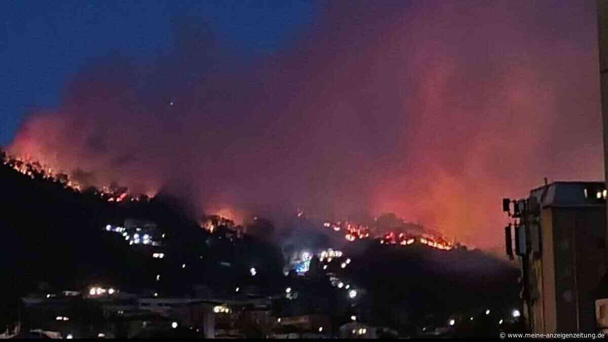Flammen-Inferno am Comer See – Einwohner evakuiert, Löschflugzeuge sollen helfen