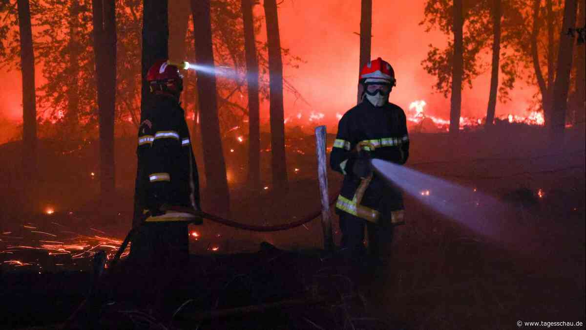 Waldbrände in Europa: Hunderte Menschen in Sicherheit gebracht