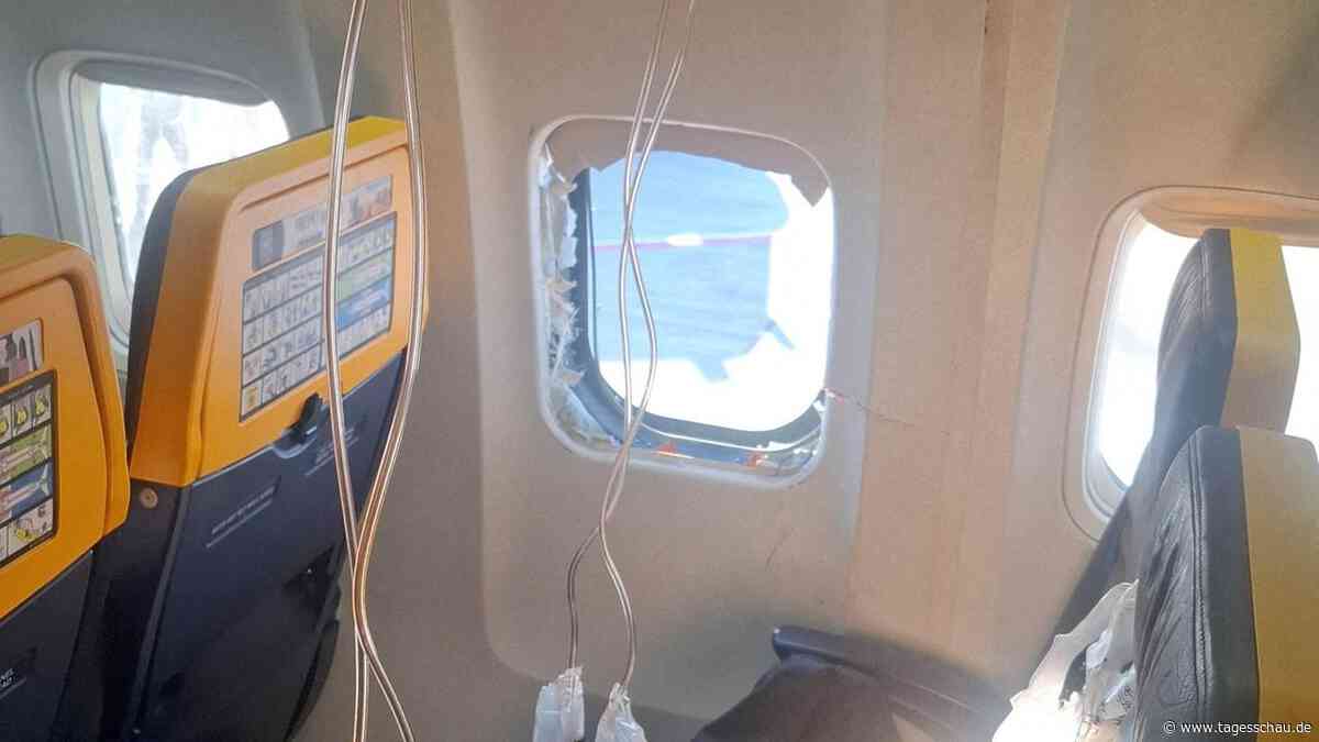 Untersuchung zu Ryanair-Vorfall: Triebwerksteil zerschlug Flugzeugfenster
