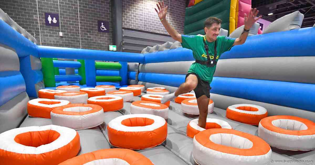 New 500ft long inflatable obstacle course is at Liverpool's waterfront - we gave it a go