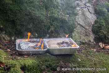 Disposable barbecues temporarily banned as UK battles multiple wildfires