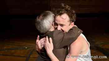 Tom Felton says he was left fighting back tears as former Harry Potter co-star Warwick Davis surprised him at his Broadway performance of Harry Potter and the Cursed Child