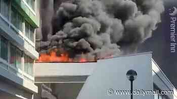 Fire breaks out at Holiday Inn hotel 'housing asylum seekers'