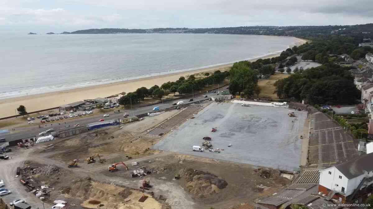 Iconic Welsh rugby stadium now literally just a giant slab of concrete