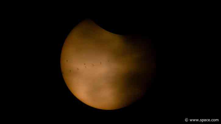 The ISS photobombs the sun during the total solar eclipse | Space photo of the day for Aug. 14, 2026