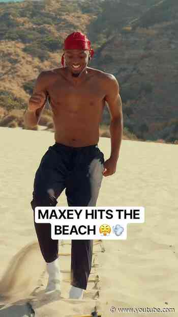 Tyrese Maxey getting some offseason sand work in 🔥(via: merixalex/IG)