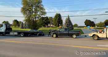 Collision in Brampton sends 2 to hospital