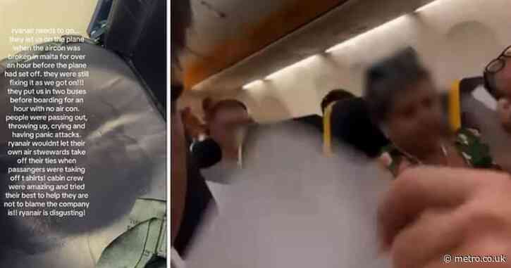 Ryanair passengers ‘vomit’ and ‘pass out’ after being left on sweltering plane