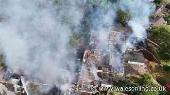 Arsonists 'seen on social media' starting fire that destroyed old Merthyr Tydfil school