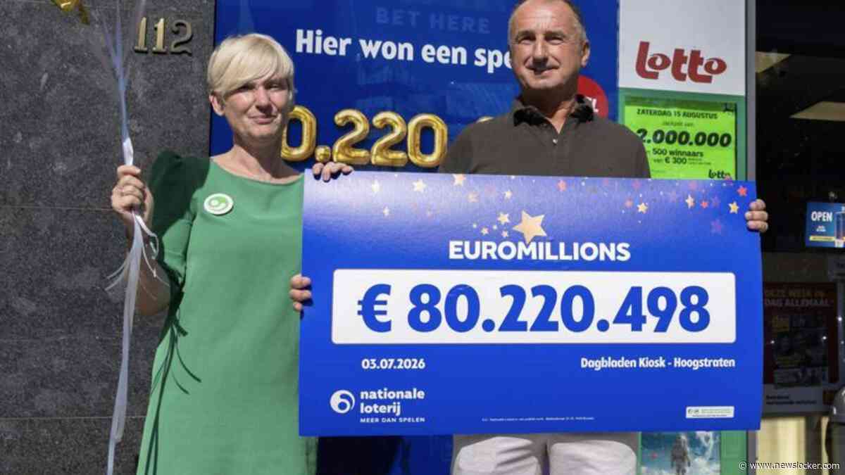 Bijzonder: Nederlanders winnen samen met Belgen megajackpot van 80 miljoen euro in... België