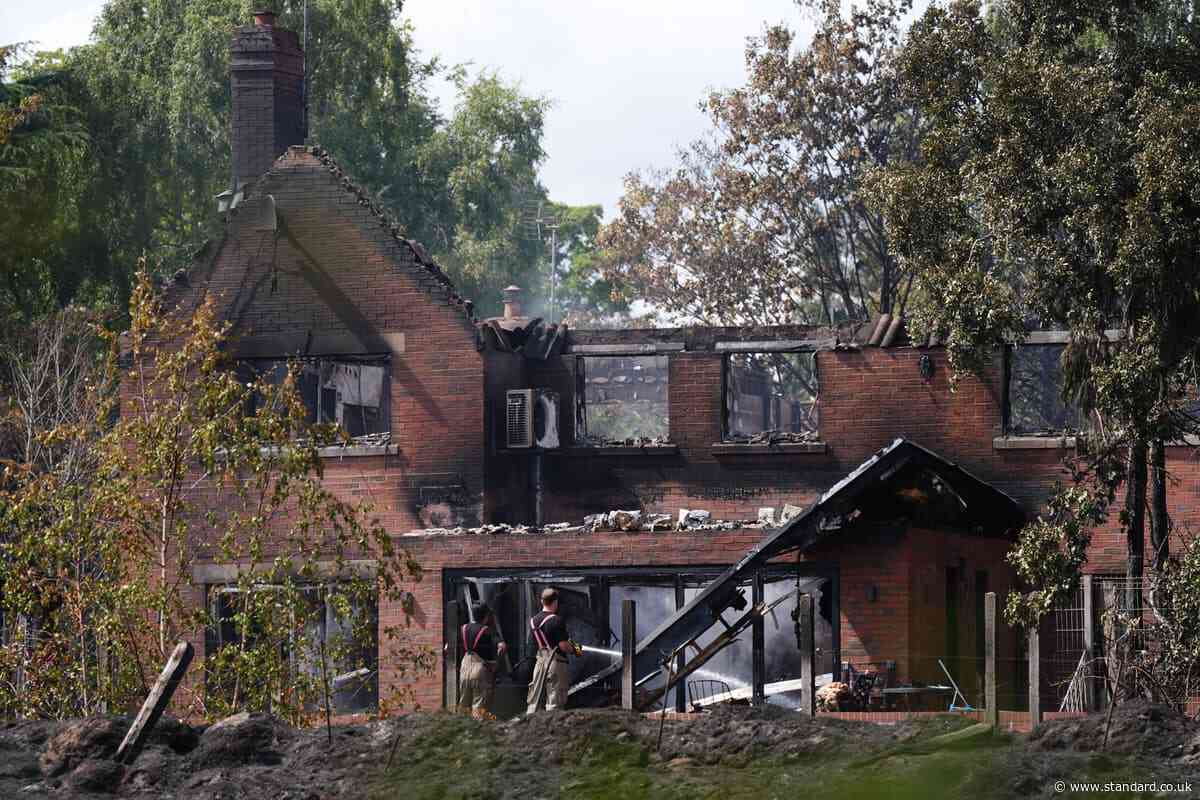 Huge wildfire in West Midlands destroys 19 homes on UK’s hottest day of year