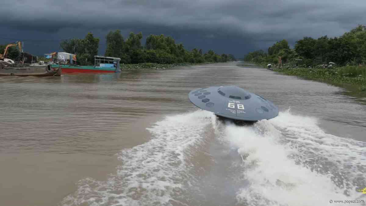 Man builds jet ski UFO of his (literal) dreams