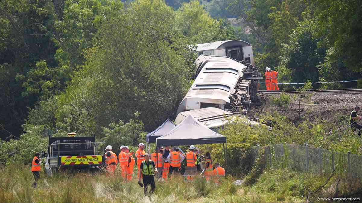 Dag na zwaar ongeluk in Engeland opnieuw trein van rails