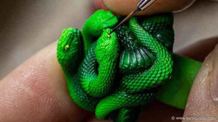 Razer has unveiled a highly limited hand-painted snake keycap, and it's so detailed you can make out its every scale