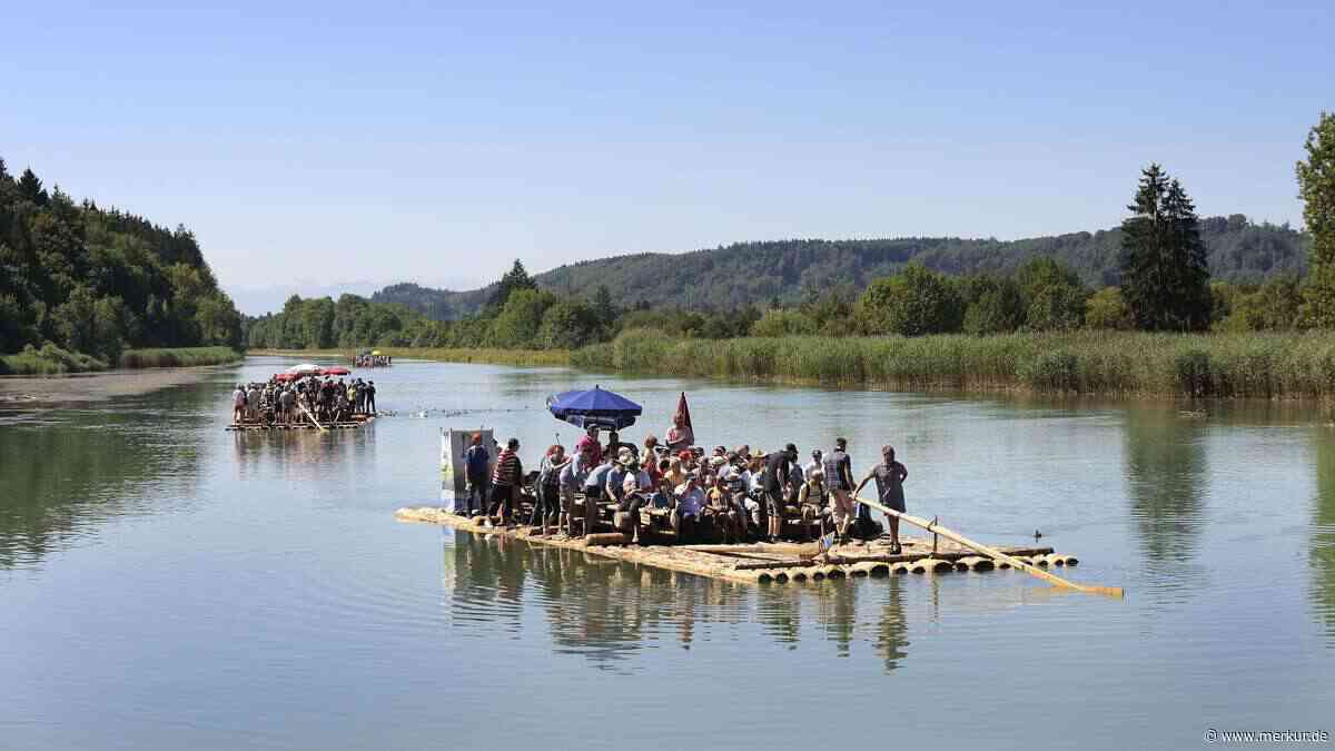 Die Lage „ist grenzwertig“: Gaudi-Floßfahrten auf Loisach und Isar in Gefahr