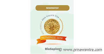 BIOSAPIEN - THE REVOLUTIONARY CANCER PLATFORM DEVELOPER - NOMINATED AS "BEST STARTUP" IN THE 2026 PRIX GALIEN USA AWARDS
