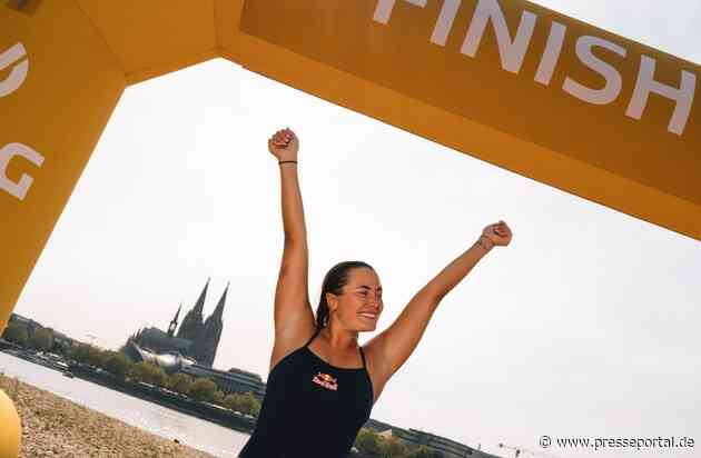 Extremschwimmerin meistert 200 Kilometer von Frankfurt nach Köln / Nathalie Pohl sammelt 616.000 Euro für die Schwimmförderung von Kindern