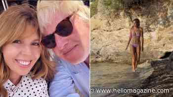'Stunning' Carrie Johnson shows off rock-hard abs in tiny bikini in photos from family holiday with husband Boris