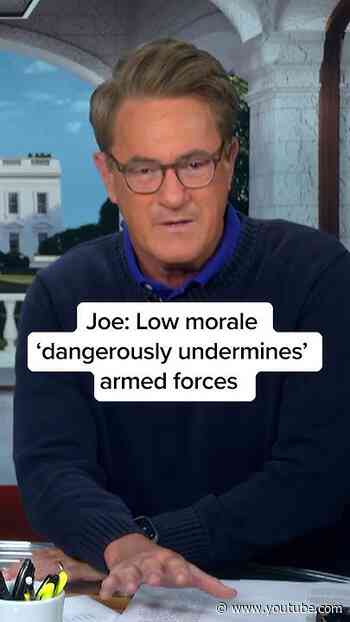 Joe: Low morale ‘dangerously undermines’ armed forces