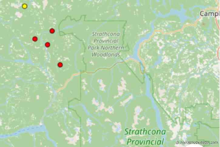 Four new wildfires north of Gold River