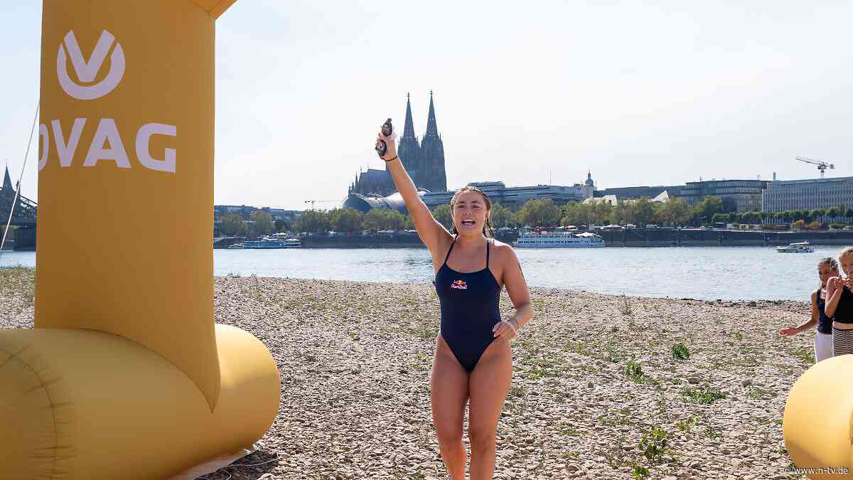 Vier Tage im Wasser: Extremschwimmerin Pohl hat es nach Köln geschafft