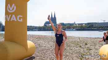 Vier Tage im Wasser: Extremschwimmerin Pohl hat es nach Köln geschafft