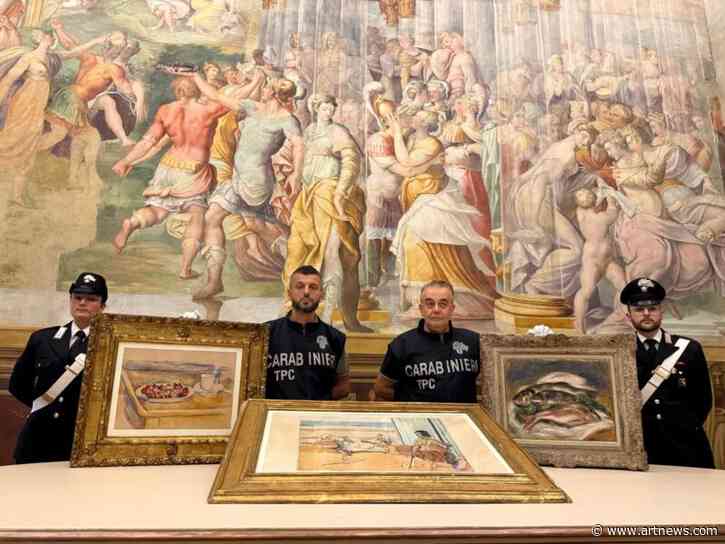 Italian Police Recover $10 M. Worth of Artworks by Cezanne, Matisse, and Renoir