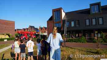 Gevel valt deels van woning in Meerstad