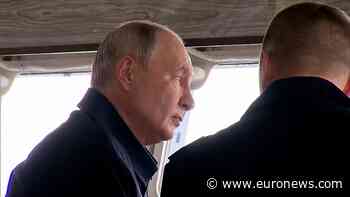 Putin watches Russian navy drills off Russia's Sakhalin Island
