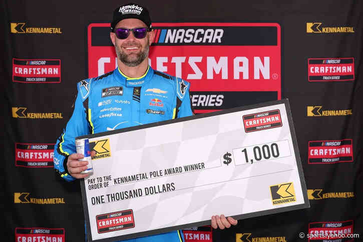 Shane van Gisbergen wins first NASCAR oval pole at Richmond Truck race