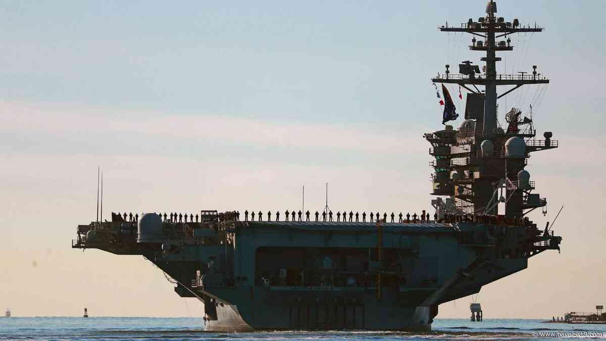 Trump says record-setting Navy deployment to support Iran operations 'not nearly long enough'