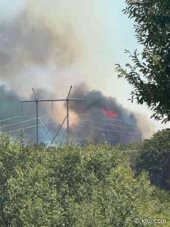 Large fire in Anadarko causes homes to be evacuated