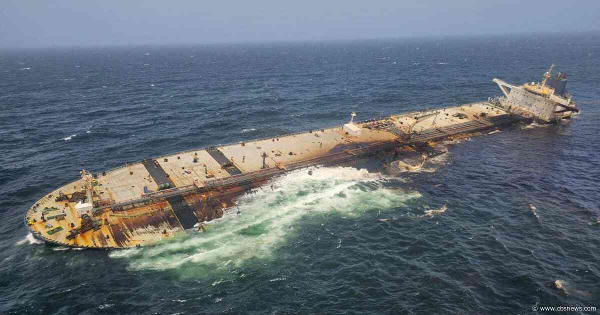 Russian tanker leaking oil off Oman coast, threatening environmental disaster