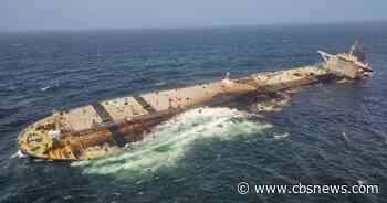 Russian tanker leaking oil off Oman coast, threatening environmental disaster
