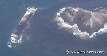 Satellite images of sunken Russian tanker off Oman coast show growing oil slick