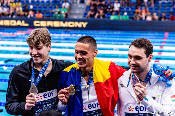 SwimSwam Pulse: Popovici v. Kornev In 100 Free Most Anticipated Storyline of Euros (And Lived Up To It)