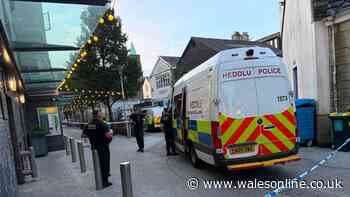 Police in stand off with man on roof of Cardiff city centre building for hours