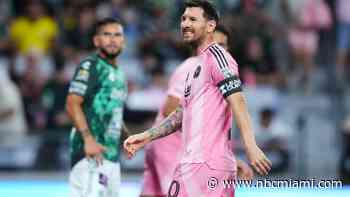 Fans cheered for surprise return of Messi during Inter Miami's game against Club León