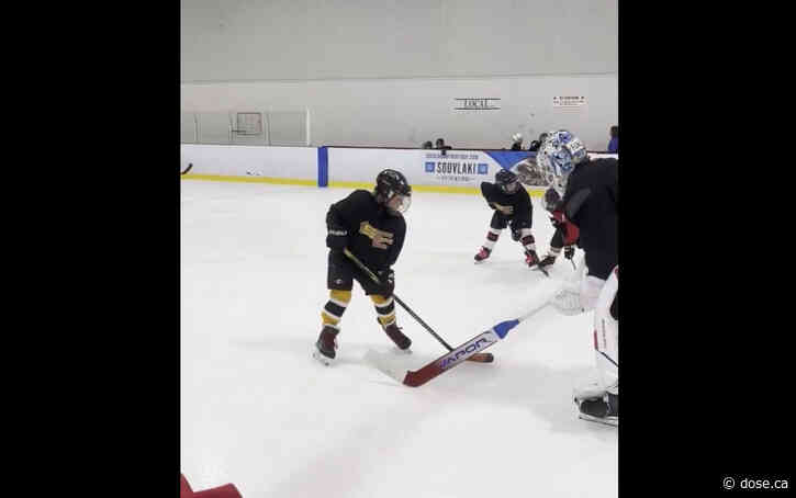 VIDEO: When Jacob Fowler plays forward to make the kids happy
