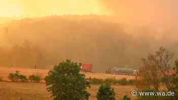 Größter Waldbrand in NRW jemals wandert in Richtung Ortschaft - Karte zeigt Ausmaß