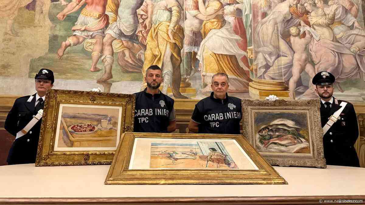 Gestolen schilderijen Franse meesters van 9 miljoen teruggevonden in Italië