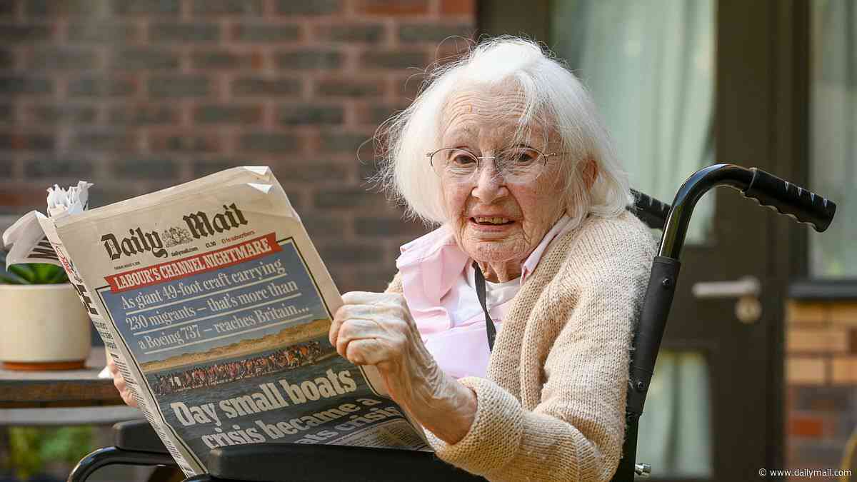 The 110-year-old 'supercentenarian' who can't do without her Daily Mail
