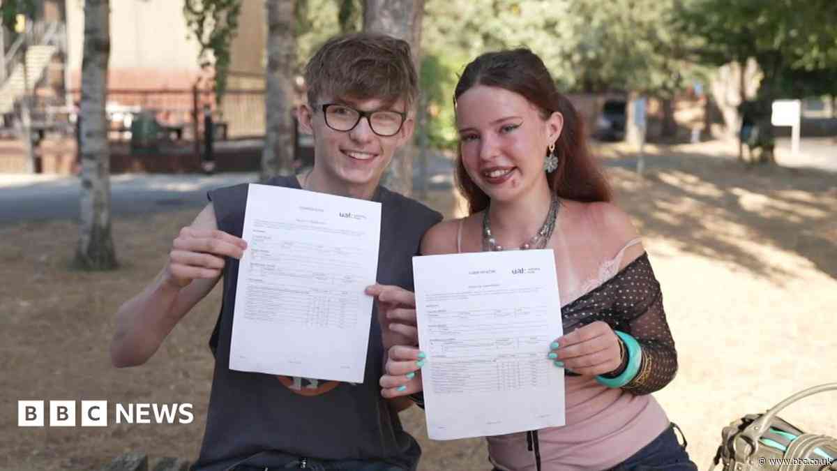 Students look to the future on A-level results day