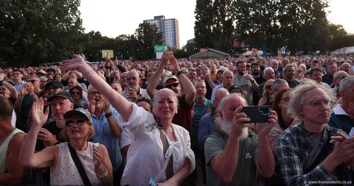 Huge band take over Bootle and perform Liverpool anthem
